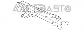 Wiper Trapezoid with Motor Toyota Highlander 08-13