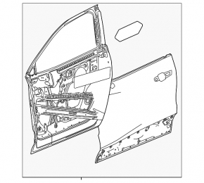 Bare front right door Chevrolet Equinox EV 24-26
