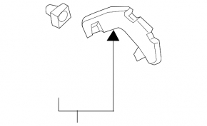 Rear bumper mount left side Hyundai Kona 18-21