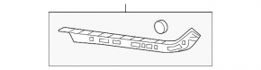 Rear bumper mount right Chevrolet Cruze 11-16