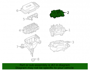 Cover of distribution plate of battery under hood left Mercedes W167 GLE 350 450 20-24