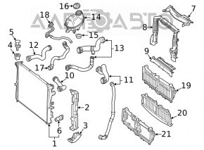 Cooling expansion tank Mercedes AMG GT-class X290 19-25 3.0