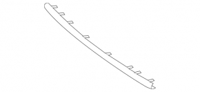 Front bumper central molding Mercedes C-class W205 300/350e 15-18 AMG pkg