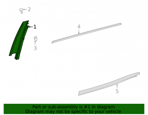 Door trim, rear left, front, side, Mercedes H247 GLA 20-26