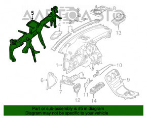 Under-torpedo pipe reinforcement Mercedes GLC 16-19
