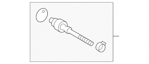 Right steering rod for Infiniti FX35 09-12
