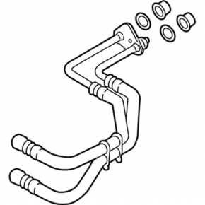 Ford C-max MK2 13-18 Energy automatic transmission cooling radiator pipes