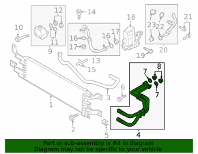 Ford C-max MK2 13-18 Energy automatic transmission cooling radiator pipes