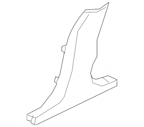 Center pillar trim lower right Jaguar F-Pace X761 17-20 black, scratches