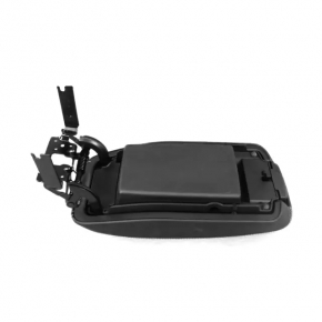 Armrest Jeep Cherokee KL 14-18 black leather, white stitching