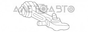 Lower control arm, front left, rear, Mercedes W211 rwd