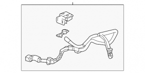 Positive terminal of battery Honda Accord 18-22 wire cut