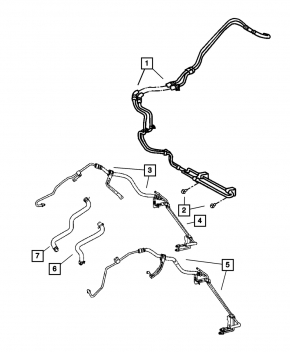 High pressure hose power steering Jeep Compass 11-16