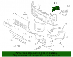 Right front bumper air duct for Toyota Land Cruiser 24-26