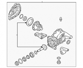 Hyundai Tucson 22-25 1.6T HEV rear differential complete with clutch