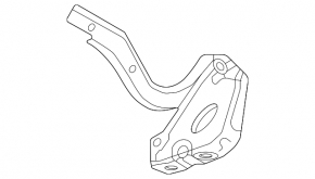 Right hood hinge for Lexus LX 22-26