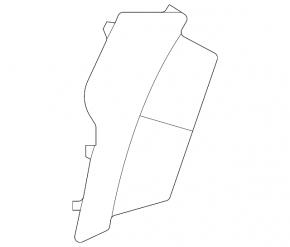 Subaru Outback 2022-2025 front left fender arch trim on bumper, Wilderness