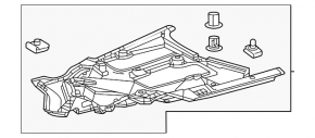 Right underbody protection for Lexus RX350 RX350h RX450h+ RX500h 23-26 Japan built