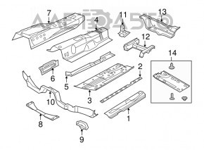 Bottom protection left VW Beetle 12-19