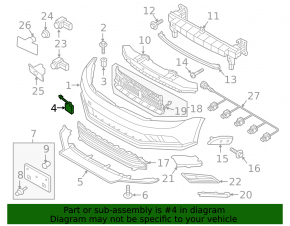 Front Bumper Tow Hook Cap VW Jetta 15-18 USA