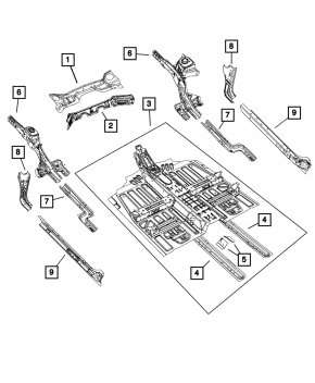 Front left quarter Chrysler 200 15-17