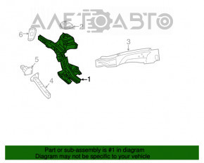Front left quarter Chrysler 200 15-17