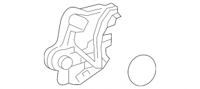 Rear left door lock Lexus LX570 16-21