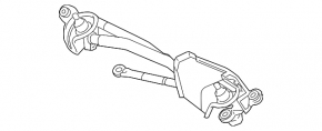 Lexus IS 14-24 windshield wiper linkage with motor