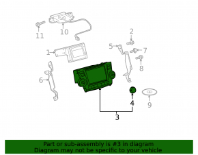 Monitor, display, navigation Toyota Highlander 11-12 hybrid