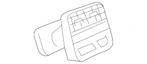 Air duct deflector center console Audi A4 B9 17-