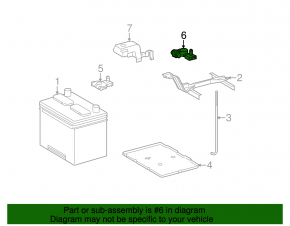 Terminal negative battery Lexus RX350 10-15