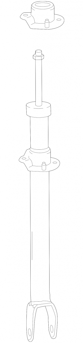 Shock absorber front right Mercedes C-class W205 300/400/450 15-21 AWD