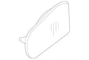 Left mirror element for Mercedes W211 E350