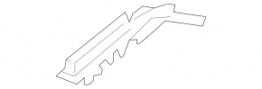 Right bonnet seal Mercedes W213 E 17-23 on wiper grille
