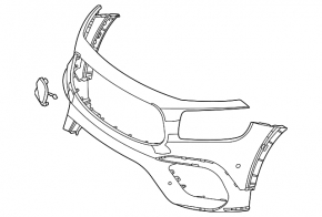 Front bumper bare Mercedes X247 GLB 20-23