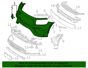 Front bumper bare Mercedes X247 GLB 20-23