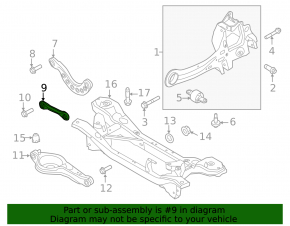 Rear left transverse control arm Ford C-max MK2 13-18