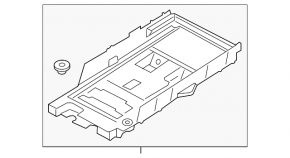Lincoln MKZ 13-16 battery tray latch broken