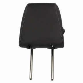 Rear left headrest, 2nd row, Ford Ecosport 18-19, black leather with orange stitching