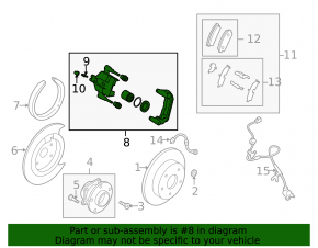 Rear left support Mazda CX-7 06-09