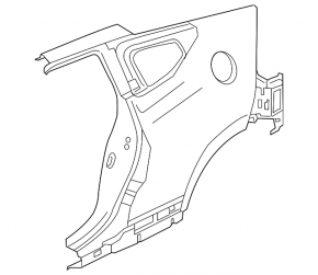 Honda CRZ 11-16 rear left quarter wing
