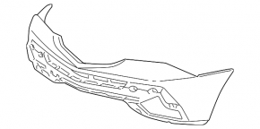 Bare front bumper for Acura MDX 2007-2009