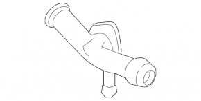 Cooling system flange Audi Q7 16- 3.0T plastic
