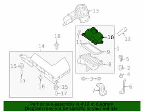 Nissan Maxima 09-14 3.5 Air Filter Housing Upper Cover