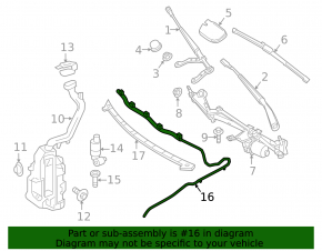 Mercedes GLA 14-20 Windscreen Washer Nozzle Chain