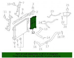 Right radiator deflector Nissan Rogue Sport 17-22 large