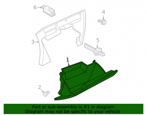Glove compartment, glove compartment VW Taos 22-25