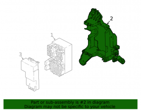 Volvo XC60 18-23 Trunk Fuse Box Bracket