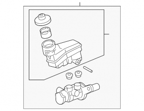 Lexus ES350 07-12 Brake Master Cylinder with Reservoir