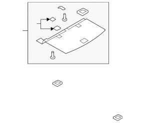 Audi Q7 4L 10-15 trunk floor for 3 rows of seats, beige, broken handle, broken rear handle cover, rust